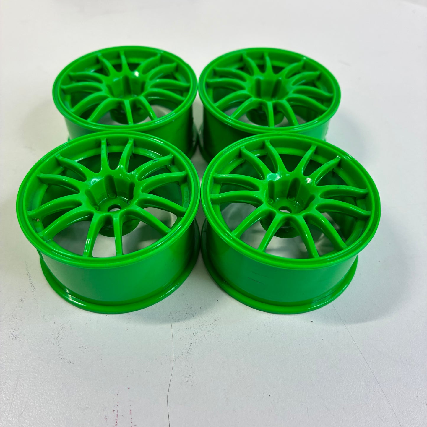 Yokomo GTC 01 Enkei Wheels Green Offset 4
