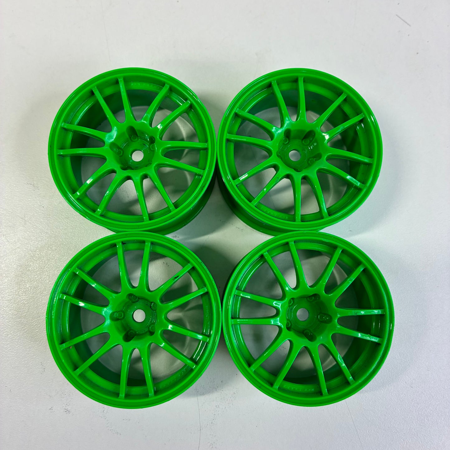 Yokomo GTC 01 Enkei Wheels Green Offset 4