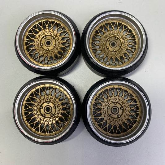 MST wheels Silver Gold Offset 5/7 & Tyres