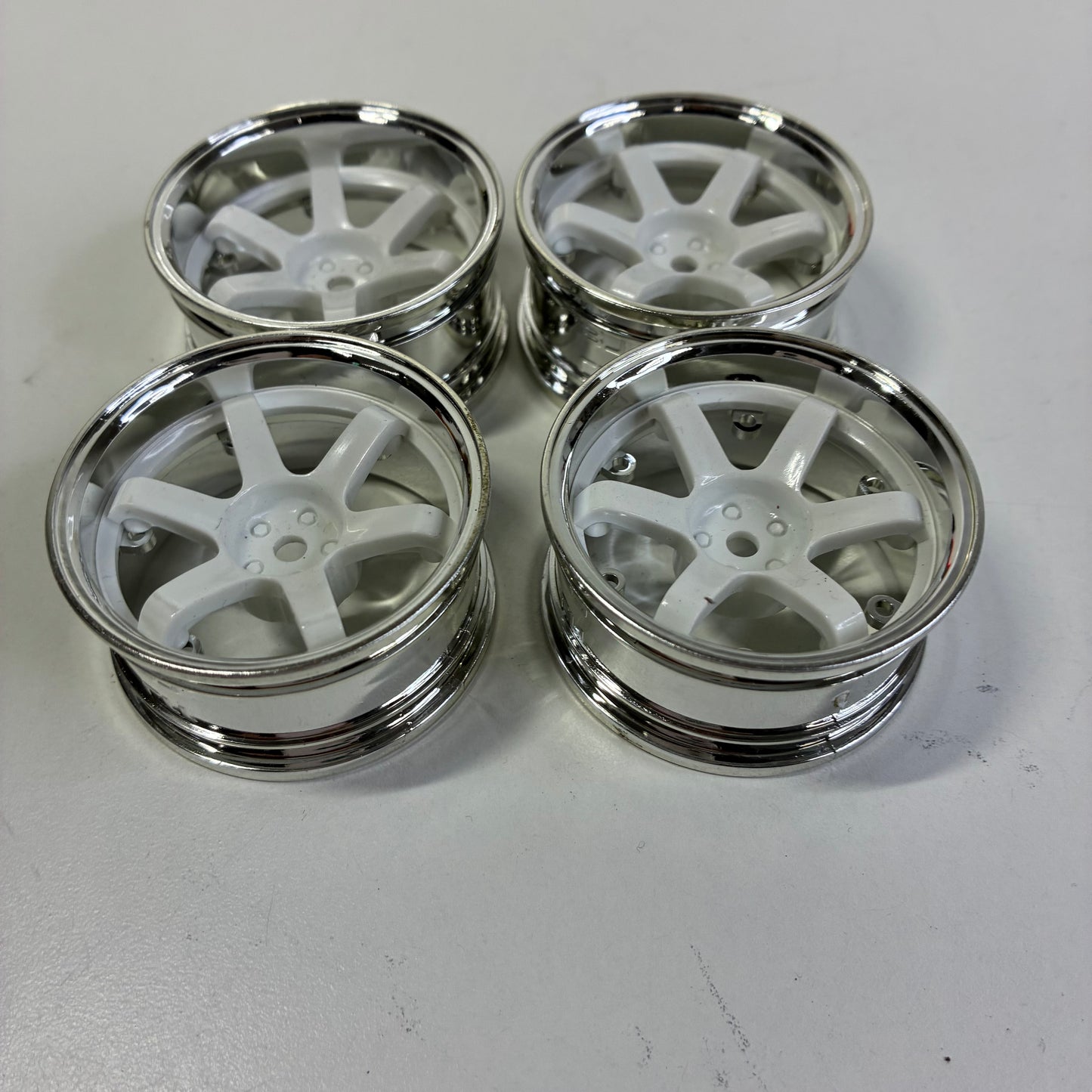3Racing Wheels TE37 Adjustable Offset 8/11 White Chrome