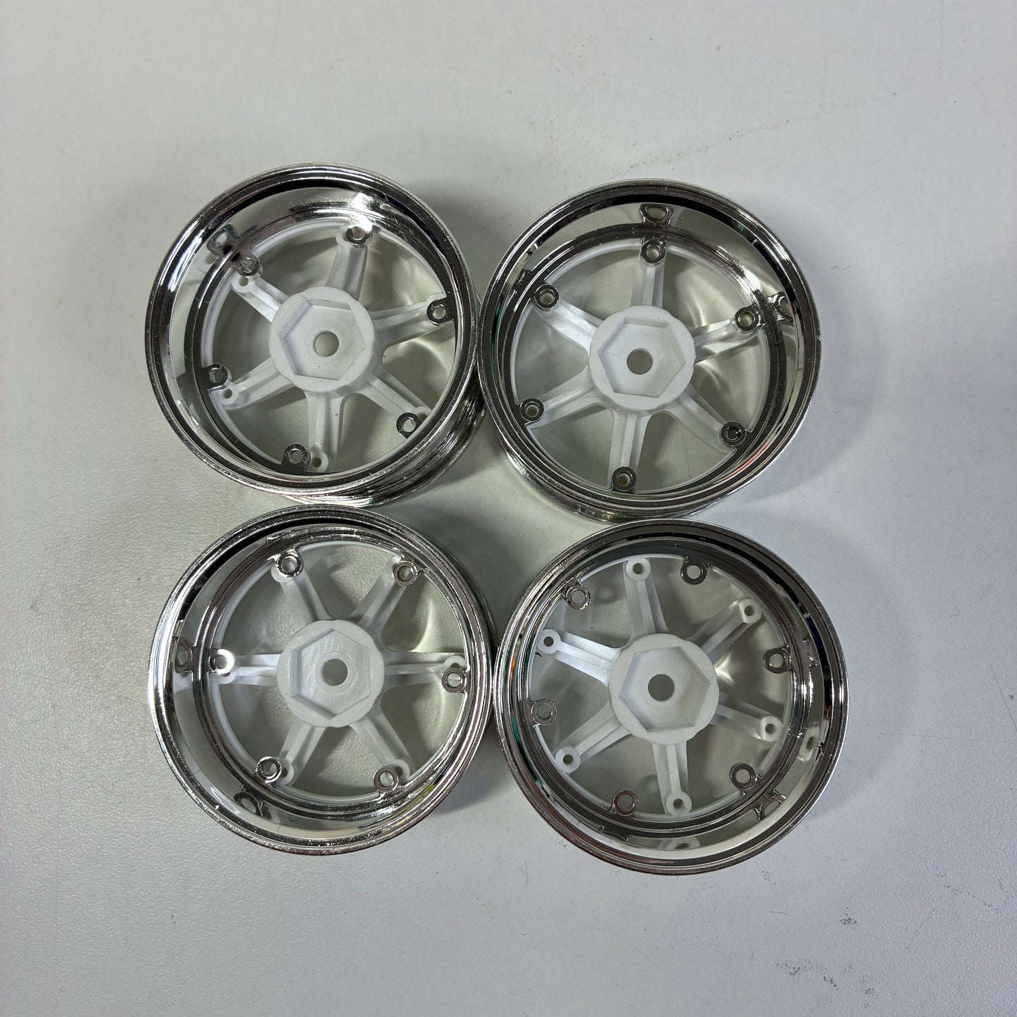 3Racing Wheels TE37 Adjustable Offset 8/11 White Chrome