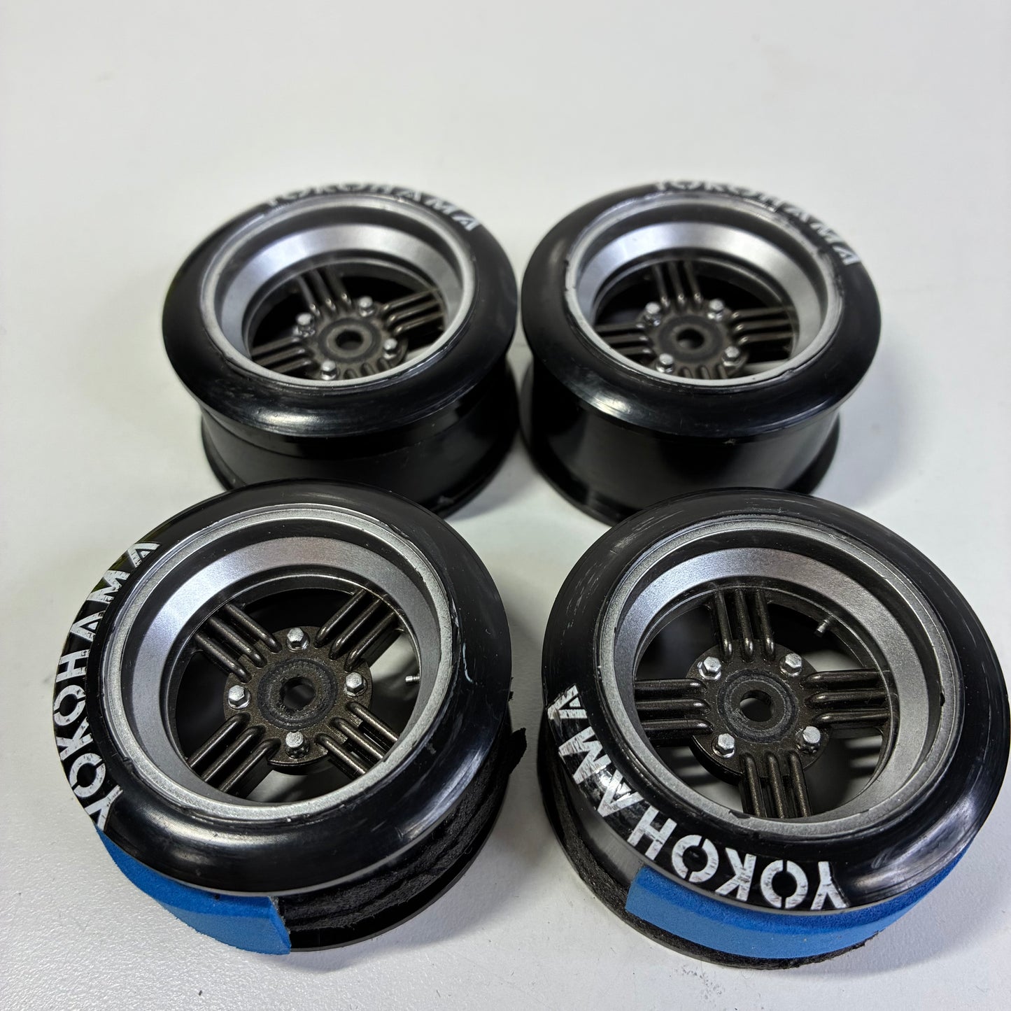 Inch Down Devil Japan Shadow Spoke Silver Grey Wheels Offset 5