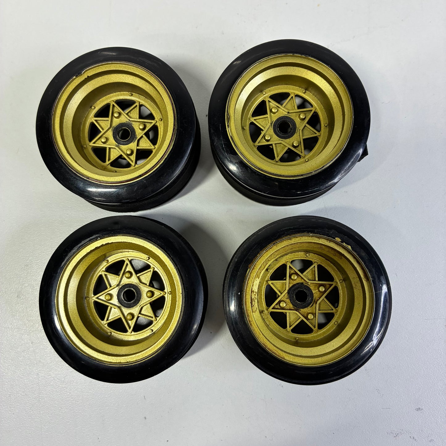 Inch Down Star Shark Gold Wheels Offset 9