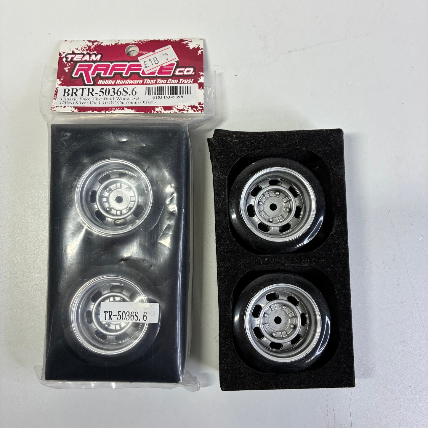Team Raffee Steel Wheels Style Offset 6mm Silver BRTR-5036S.6 Inch Down