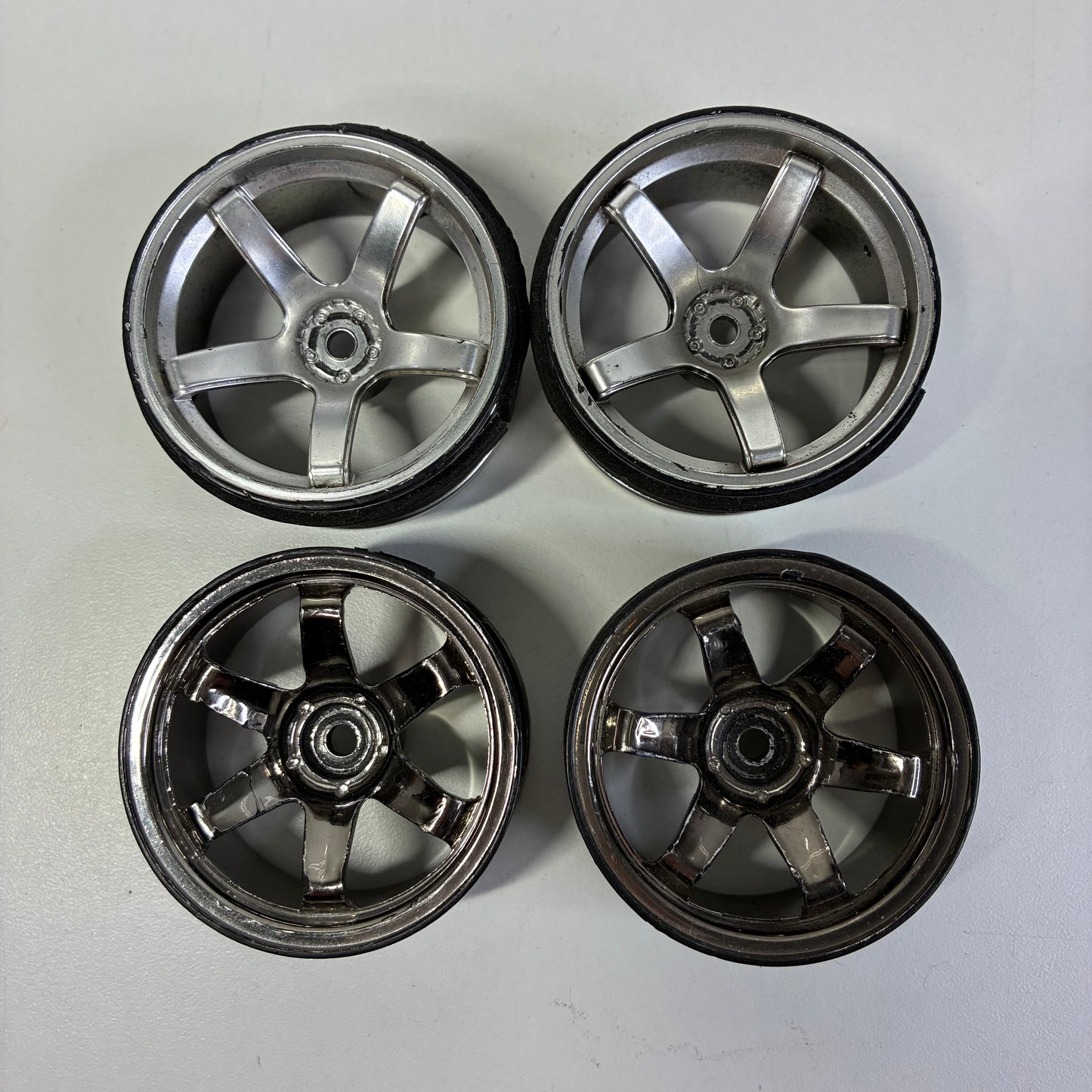 MST & Unbranded Wheels Offset 9/11 Silver Dark Chrome