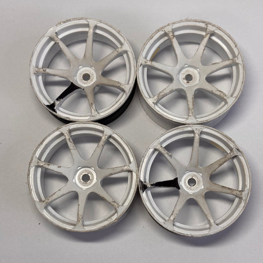 Lab High traction Gold Dot White Wheels Offset 6/9mm