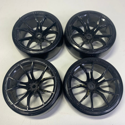 MST Black Offset 8/11mm Wheels & Tyres