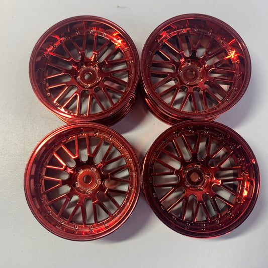 MST Red Chrome Wheels Offset 8