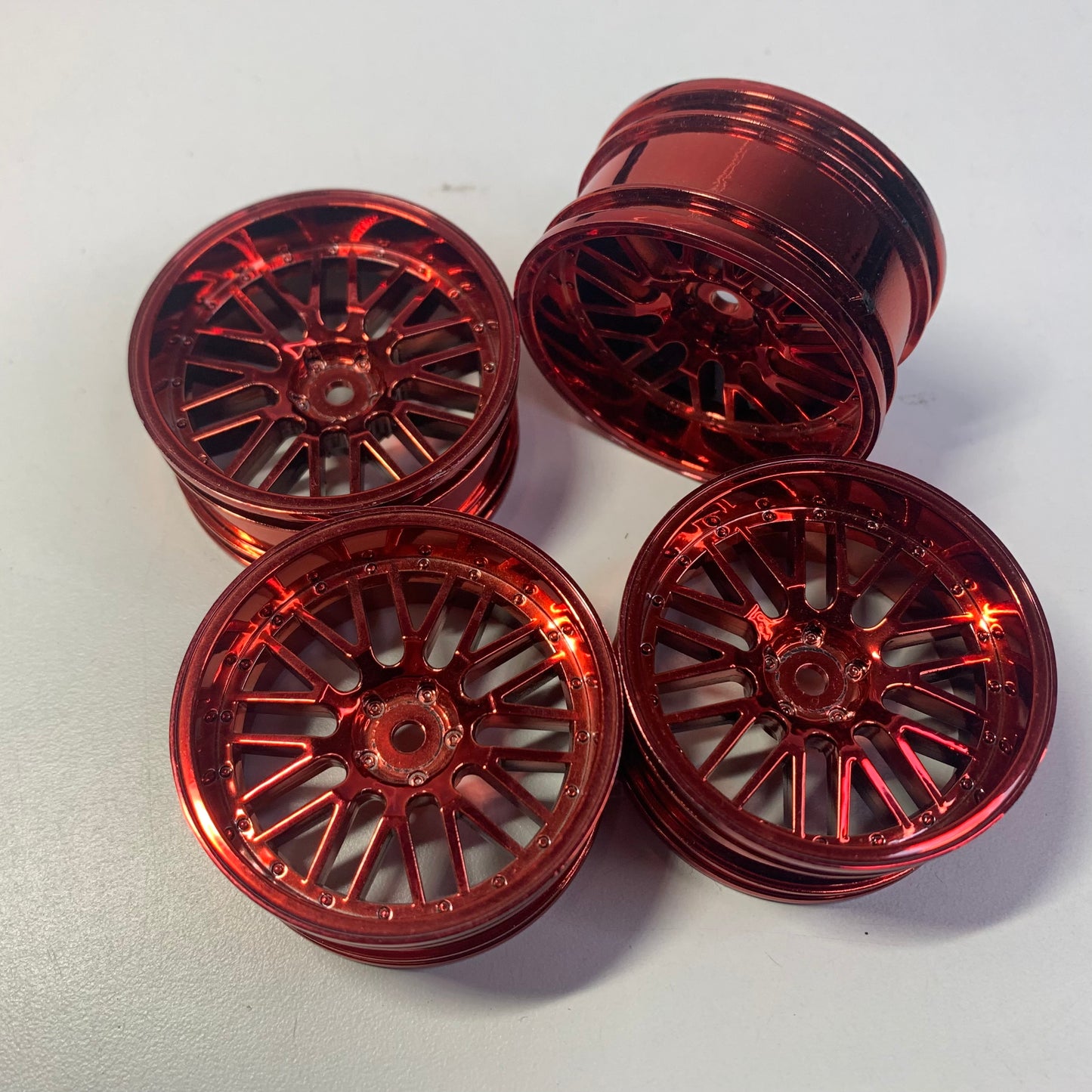 MST Red Chrome Wheels Offset 8