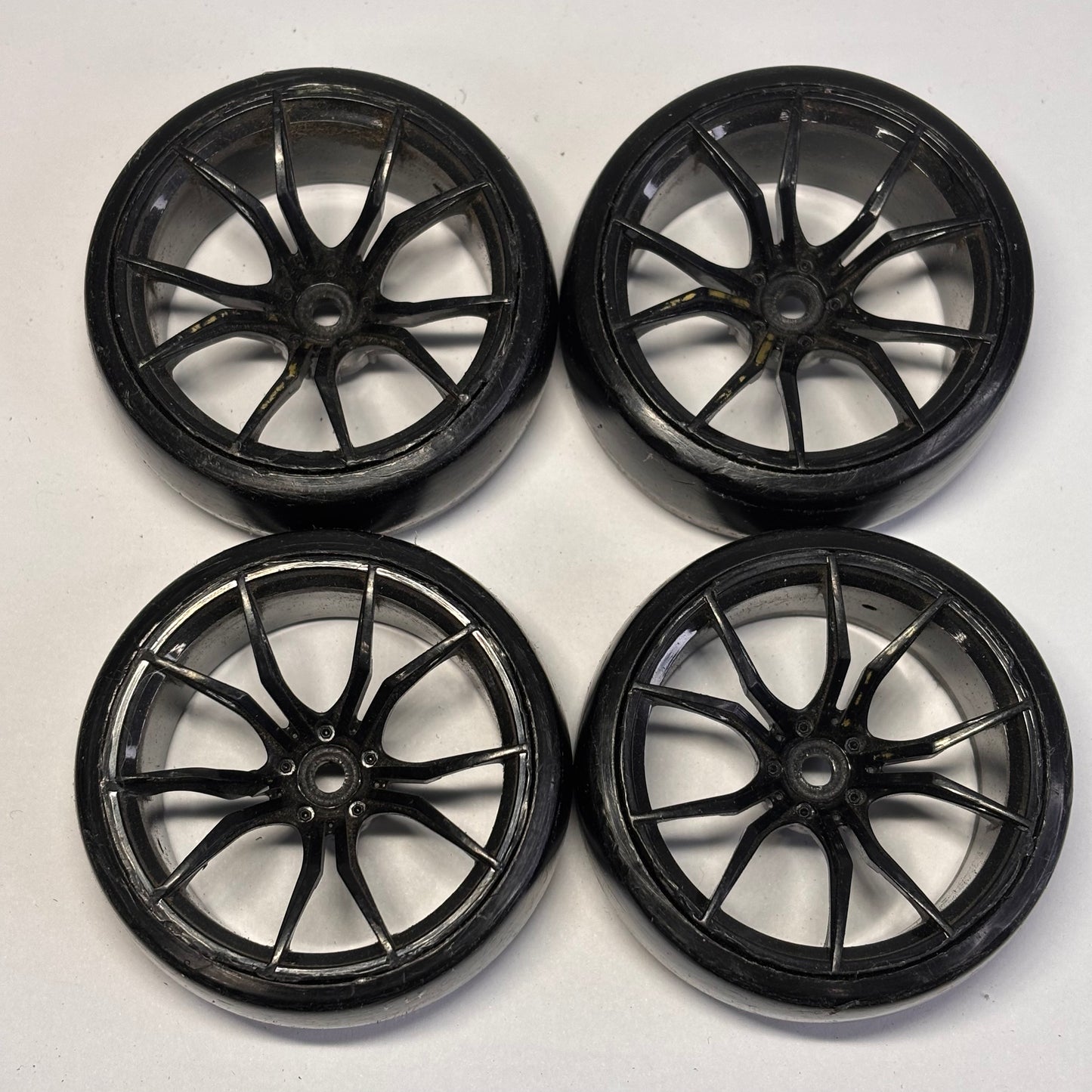 MST Black Offset 8/11mm Wheels & Tyres