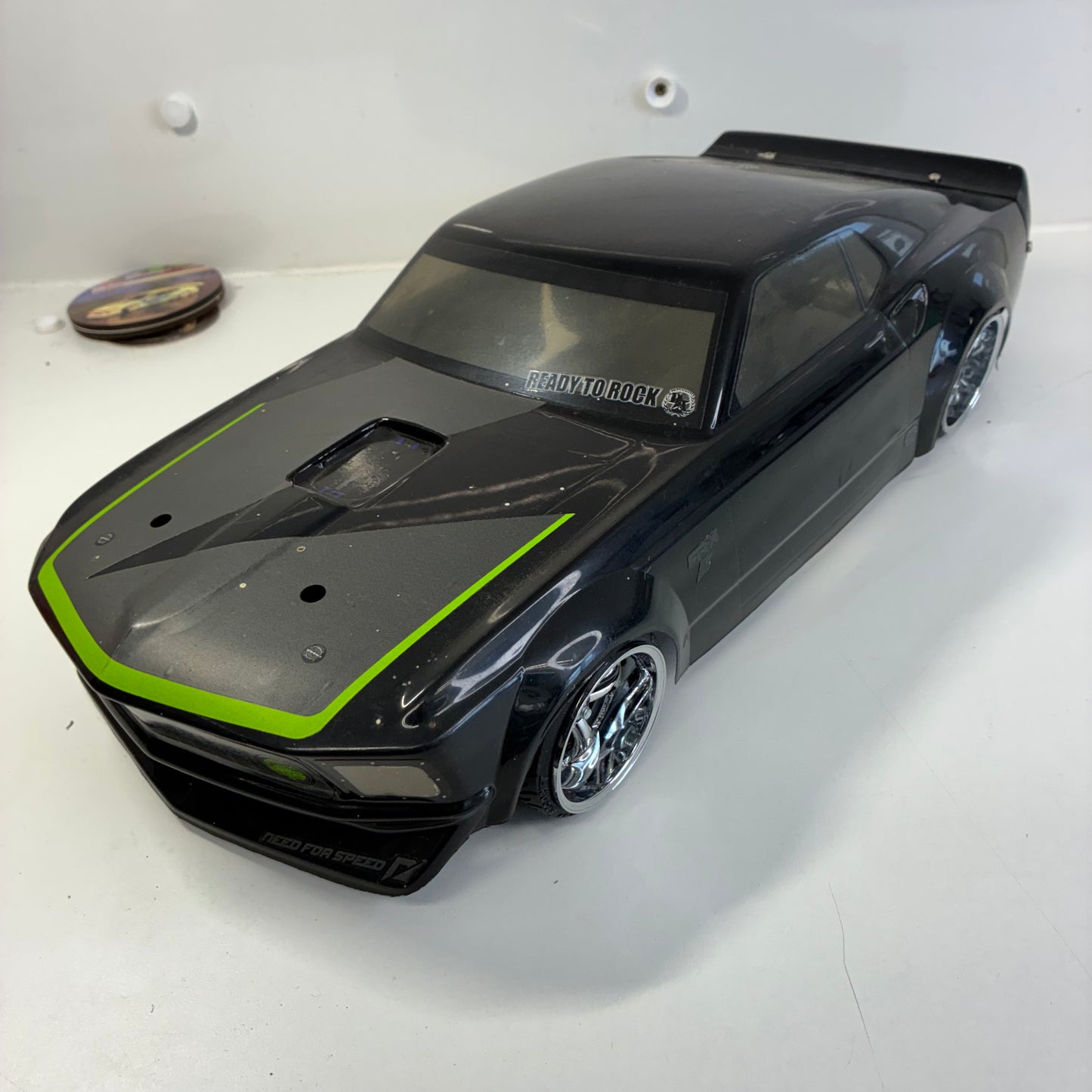 HPI Mustang 200mm+ Black Green Bodyshell