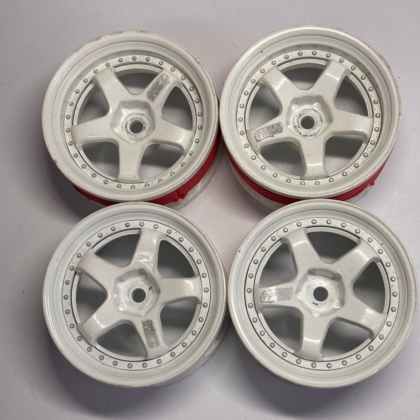 DS Racing Drift Element White Adjustable Offset Wheels