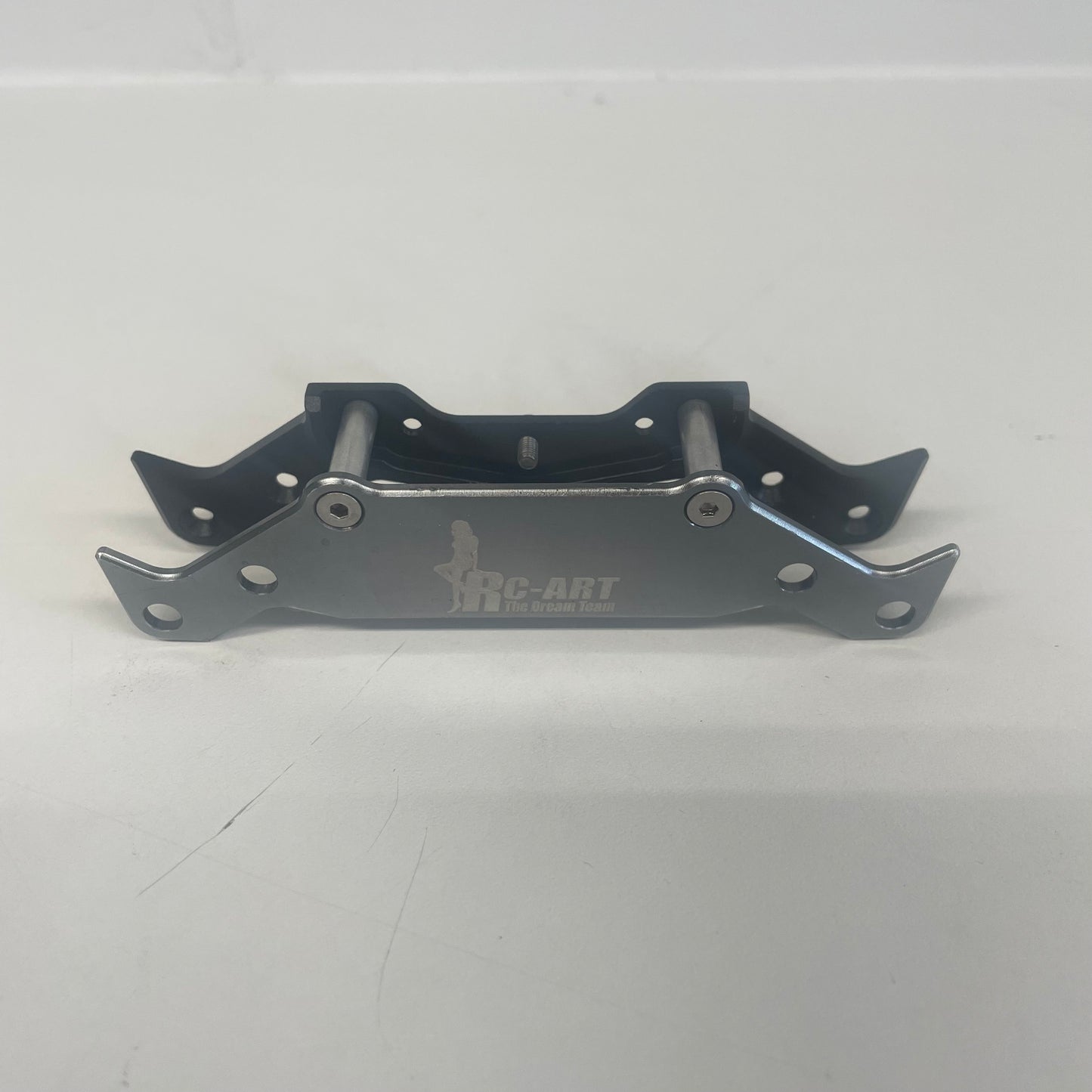 RC Art Front Lower Upper Alloy Double Bumper Set Pair Black Grey