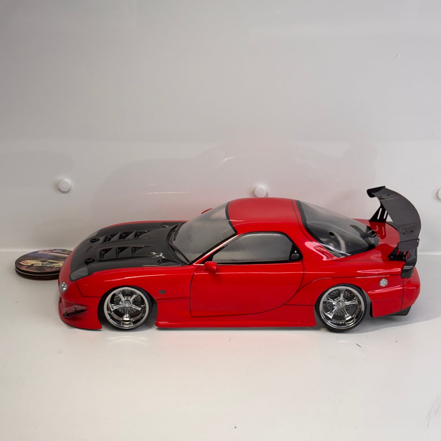 Yokomo SD-REABA Mazda RX7 Red Drift Bodyshell
