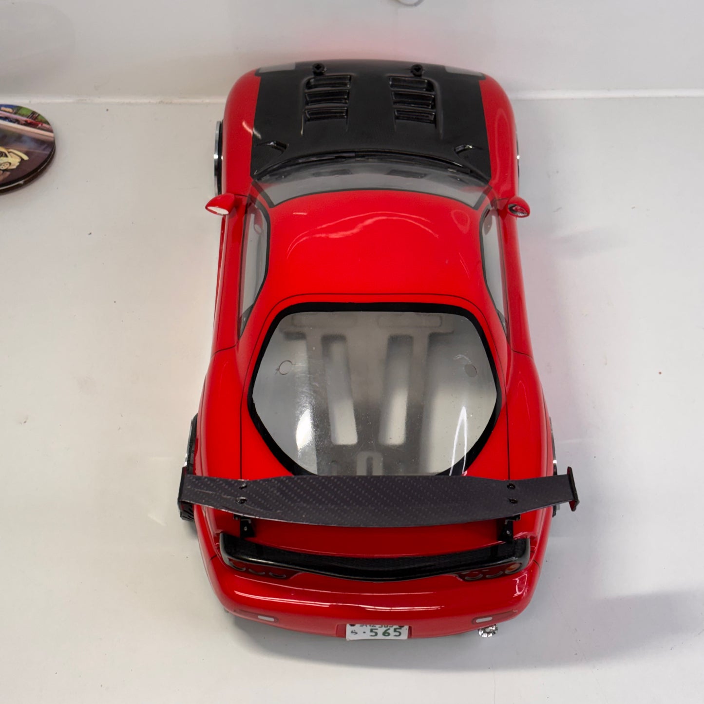 Yokomo SD-REABA Mazda RX7 Red Drift Bodyshell