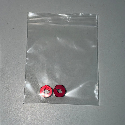 Red Alloy 6mm Wheel Hex