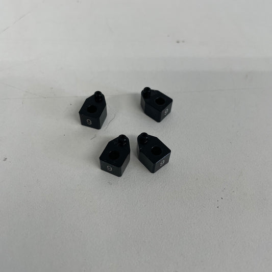 Reve D MC1 MC2 Battery Mount Raisers x4 Black Alloy