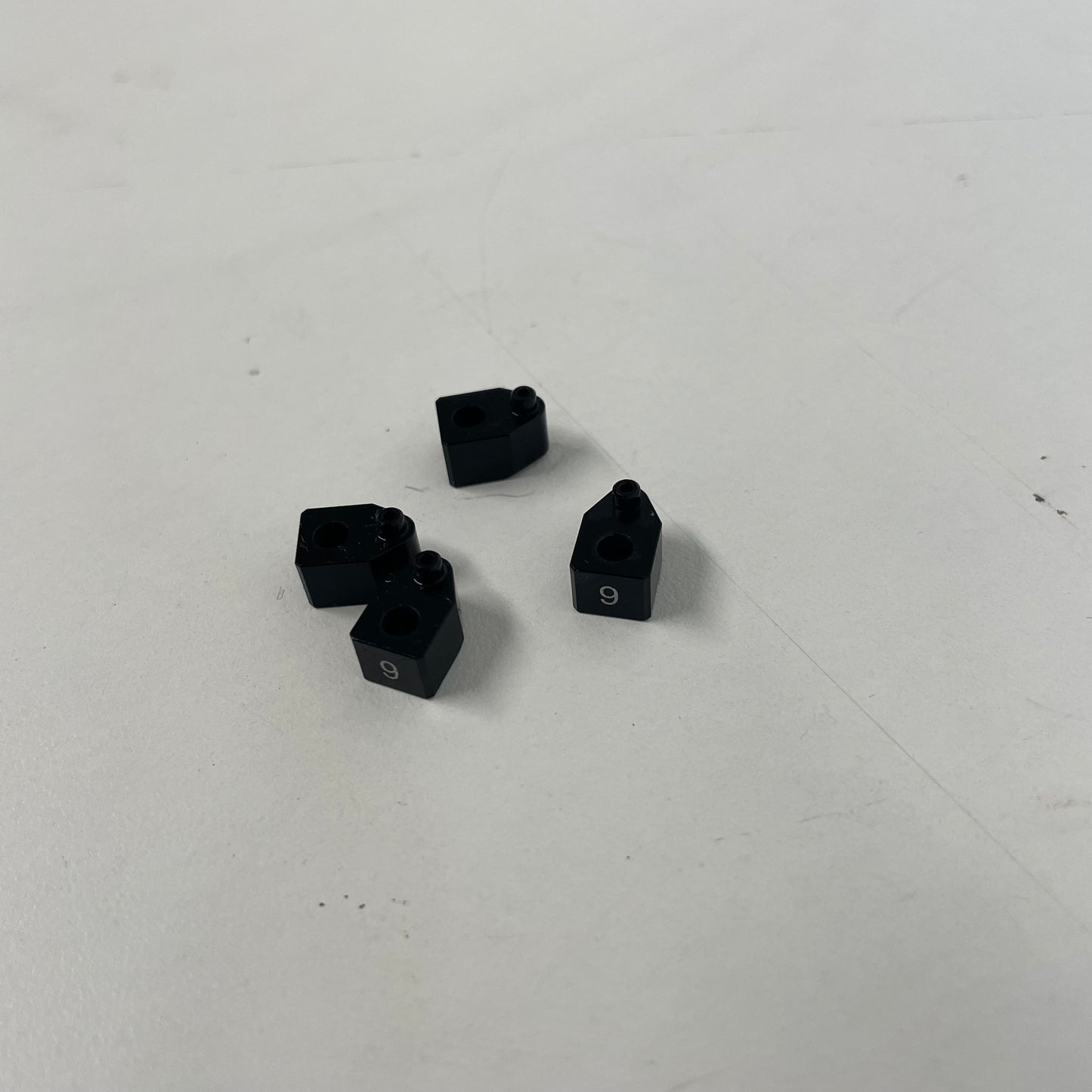 Reve D MC1 MC2 Battery Mount Raisers x4 Black Alloy