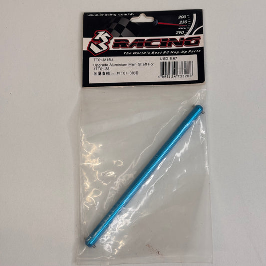 3Racing TT01-M15U Upgrade Aluminimum Main Shaft For TT01-38
