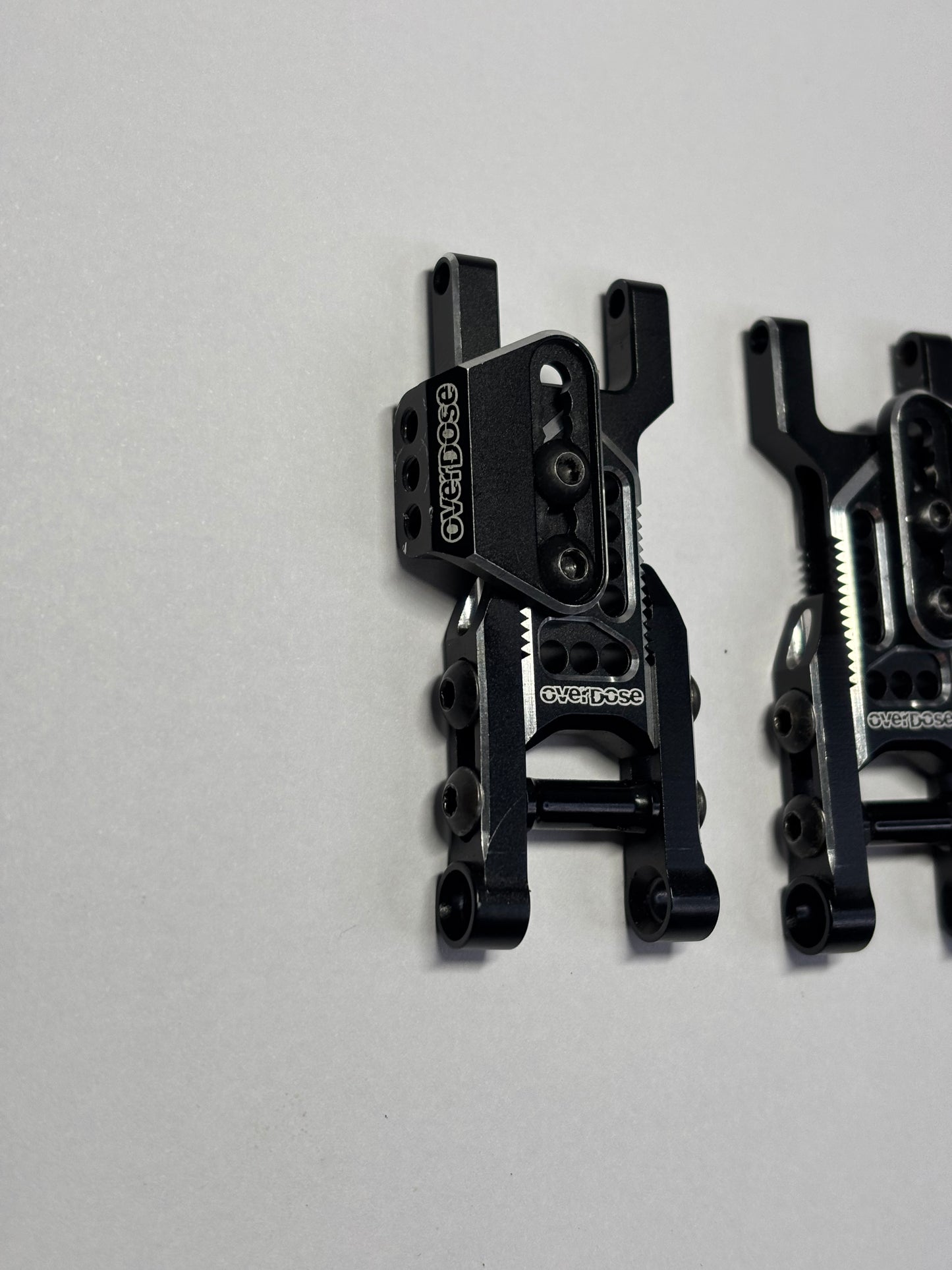 Overdose Black Alloy Rear Lower Arms Type 3 OD2857