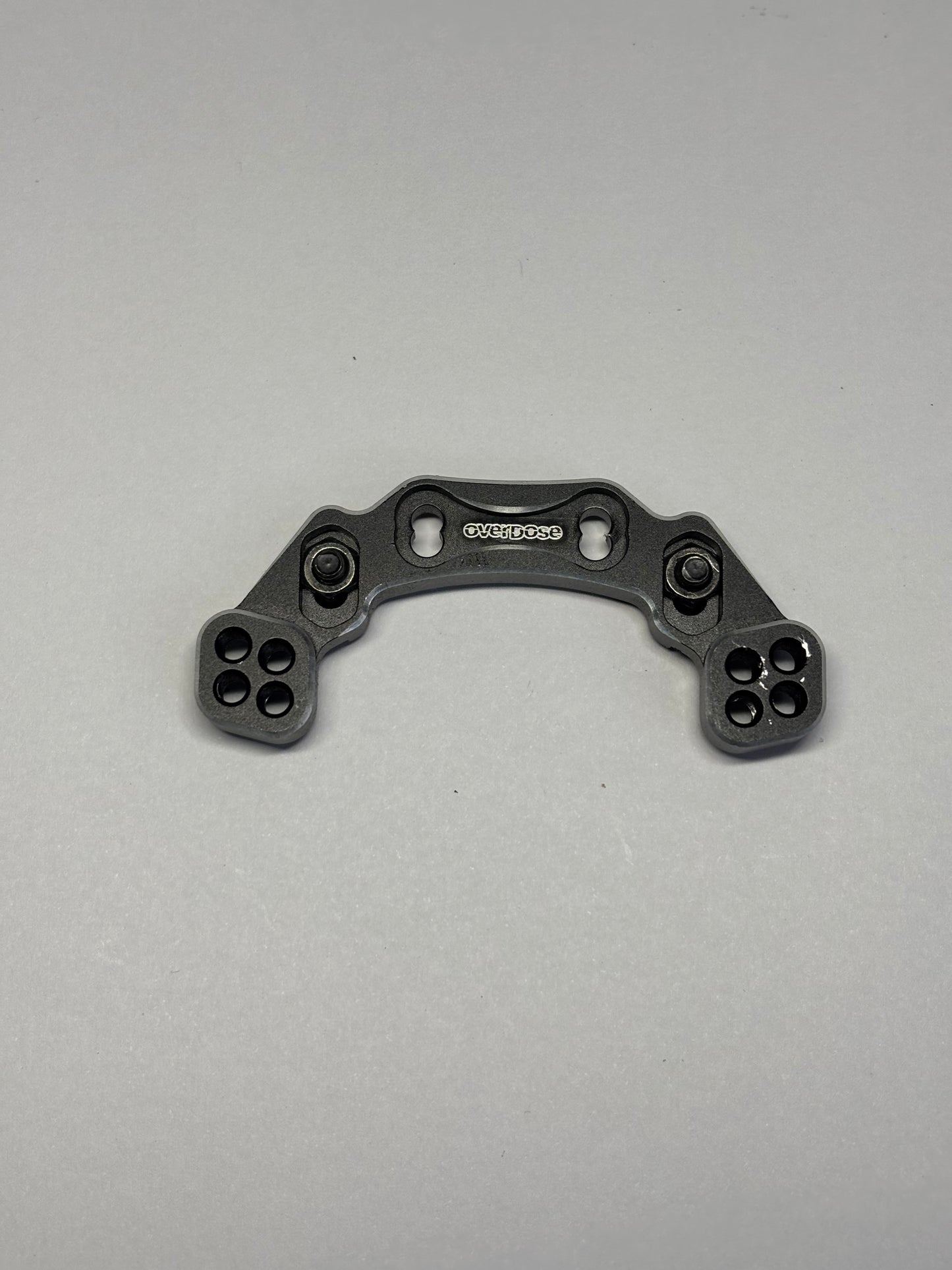 Overdose Black Alloy Rear Mount Upper Arm Holder OD2404b