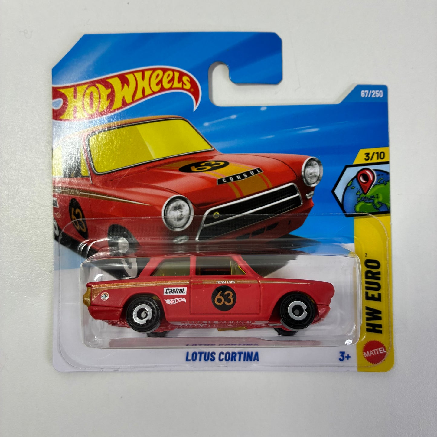 Hot Wheels LOTUS CORTINA HW EURO (red)