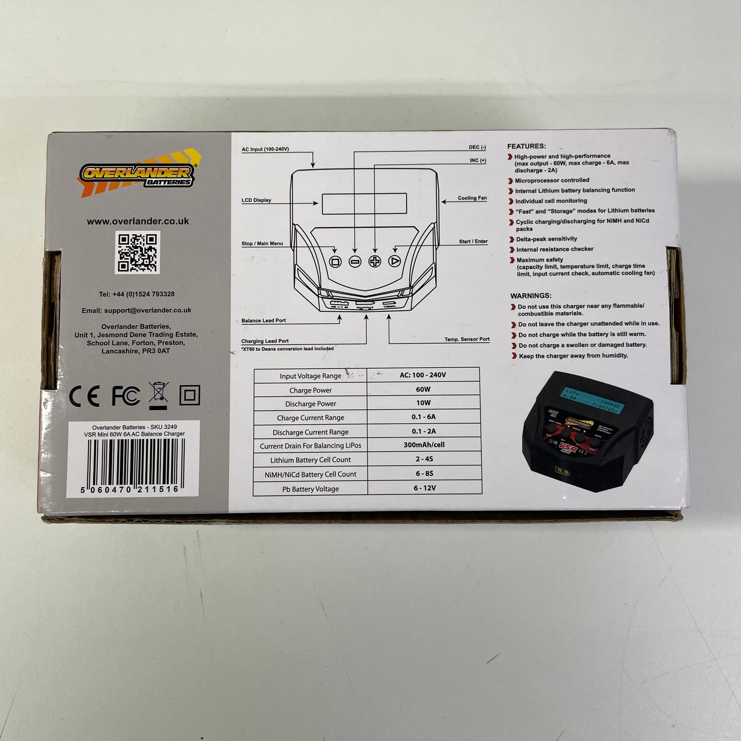 Overlander Batteries VSR Mini AC Balance Charger/Discharger