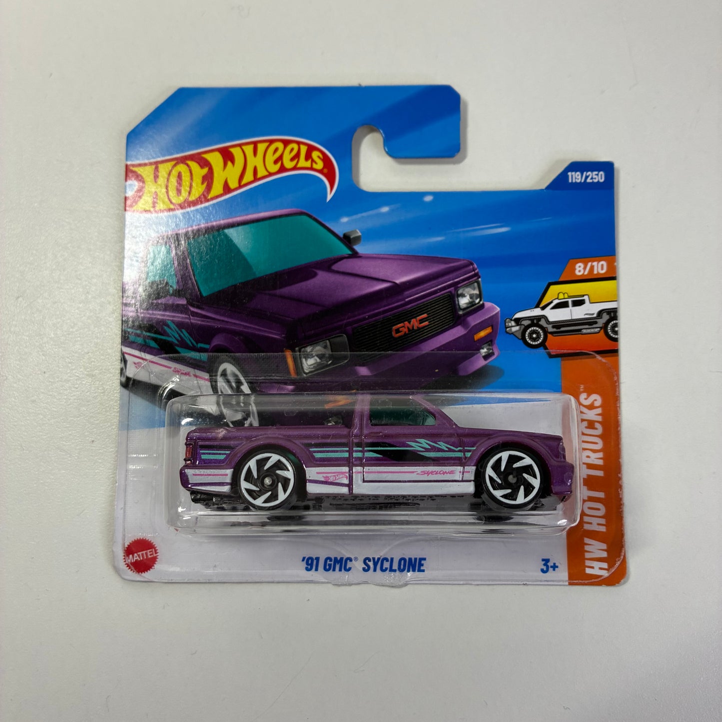 Hot Wheels'91 GMC SYCLONE HW HOT TRUCKS (Purple)