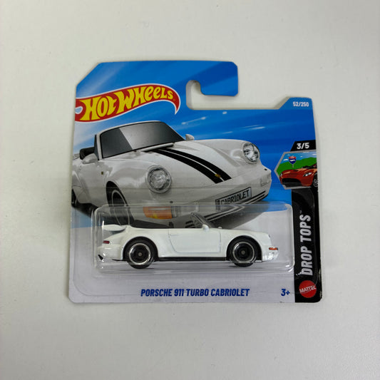 Hot Wheels PORSCHE 911 TURBO CABRIOLET (White)