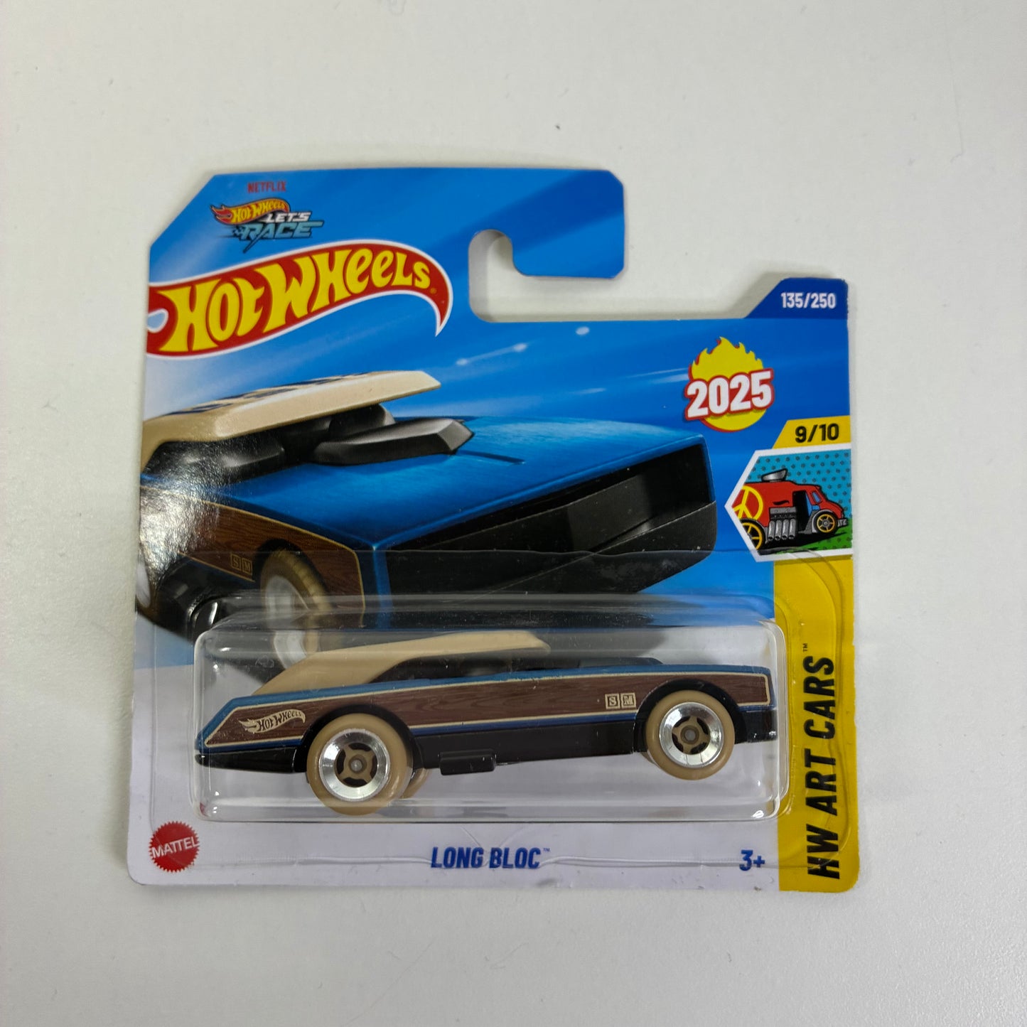 Hot Wheels LONG BLOC HW ART CARS (Blue Brown)