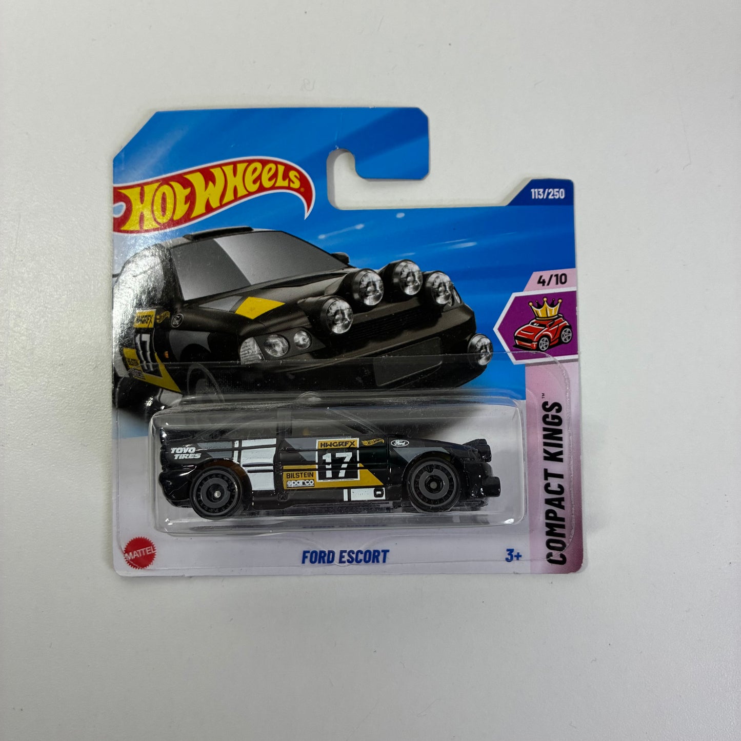Hot Wheels FORD ESCORT COMPACT KINGS (Black Gold White)