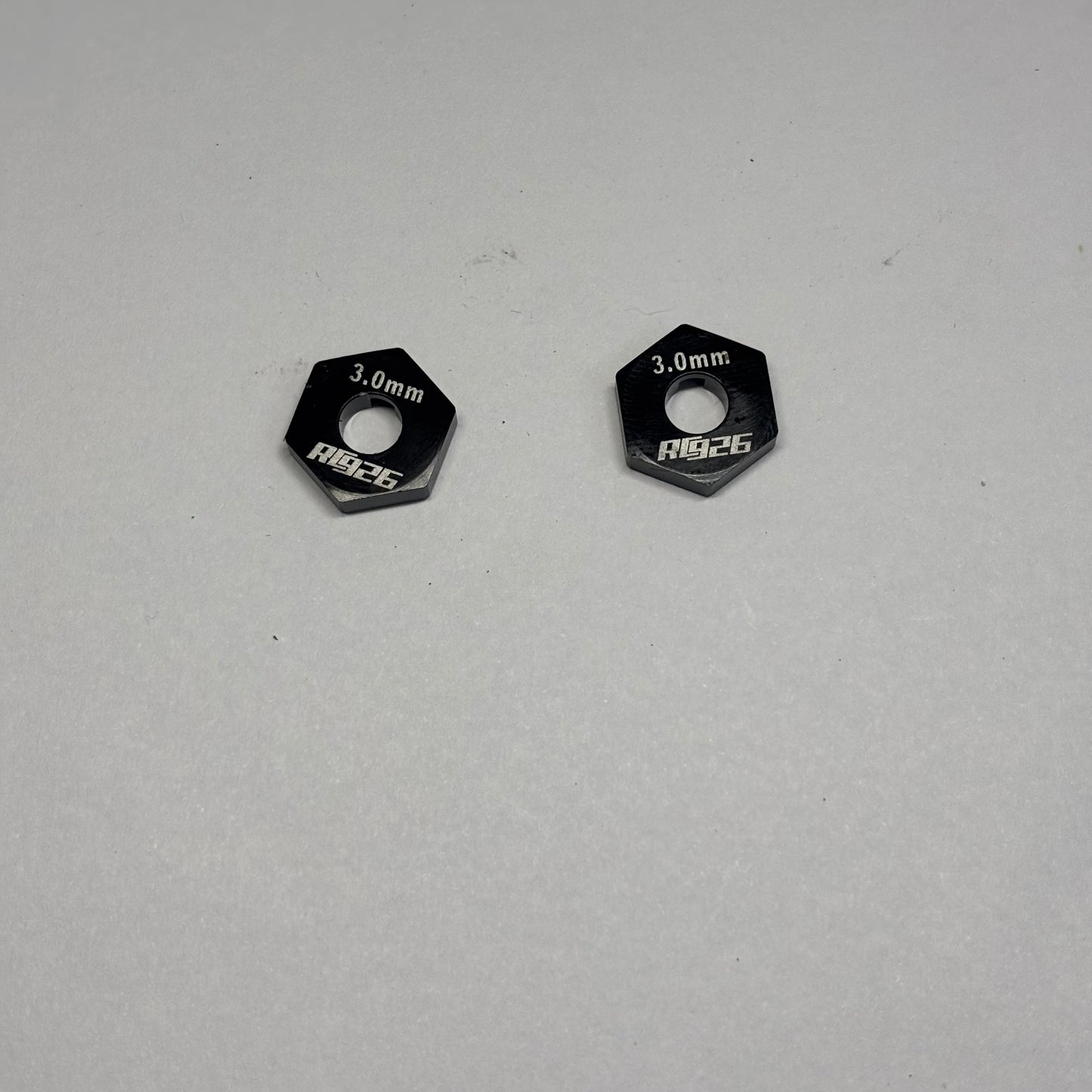 RC926 Black Alloy Wheel Hex's 3mm