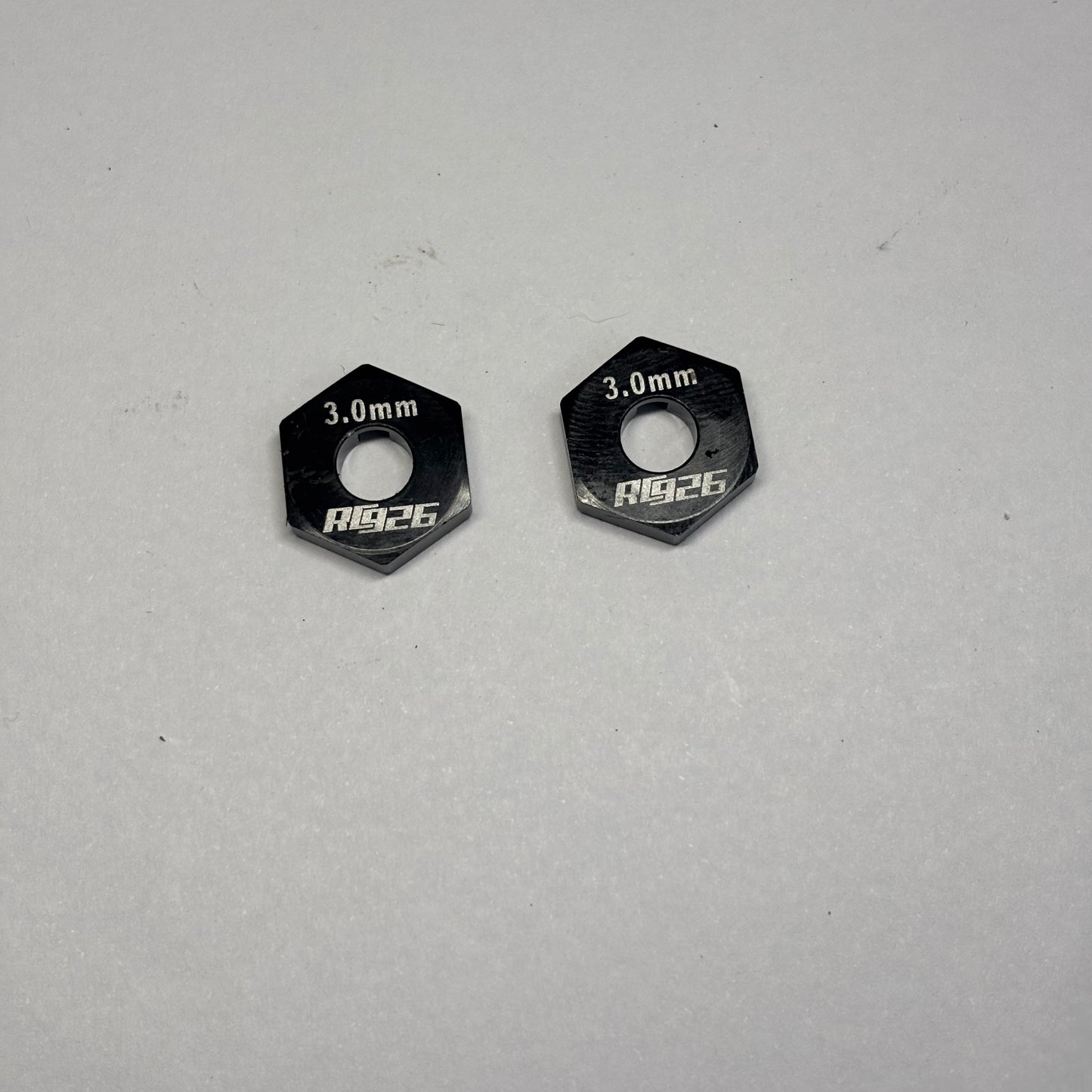 RC926 Black Alloy Wheel Hex's 3mm
