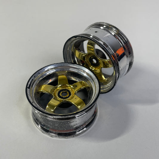 Chrome Gold Wheels X2