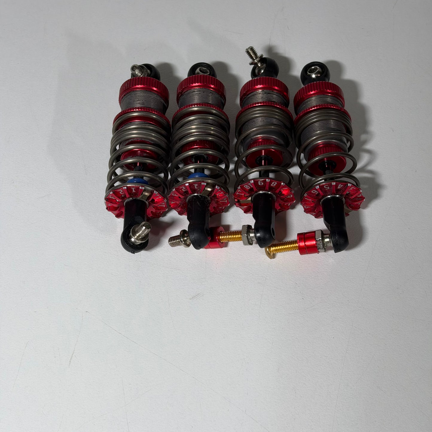 Axon Revo Shock II & Bao La Adjustable Dampening Shock Springs Red