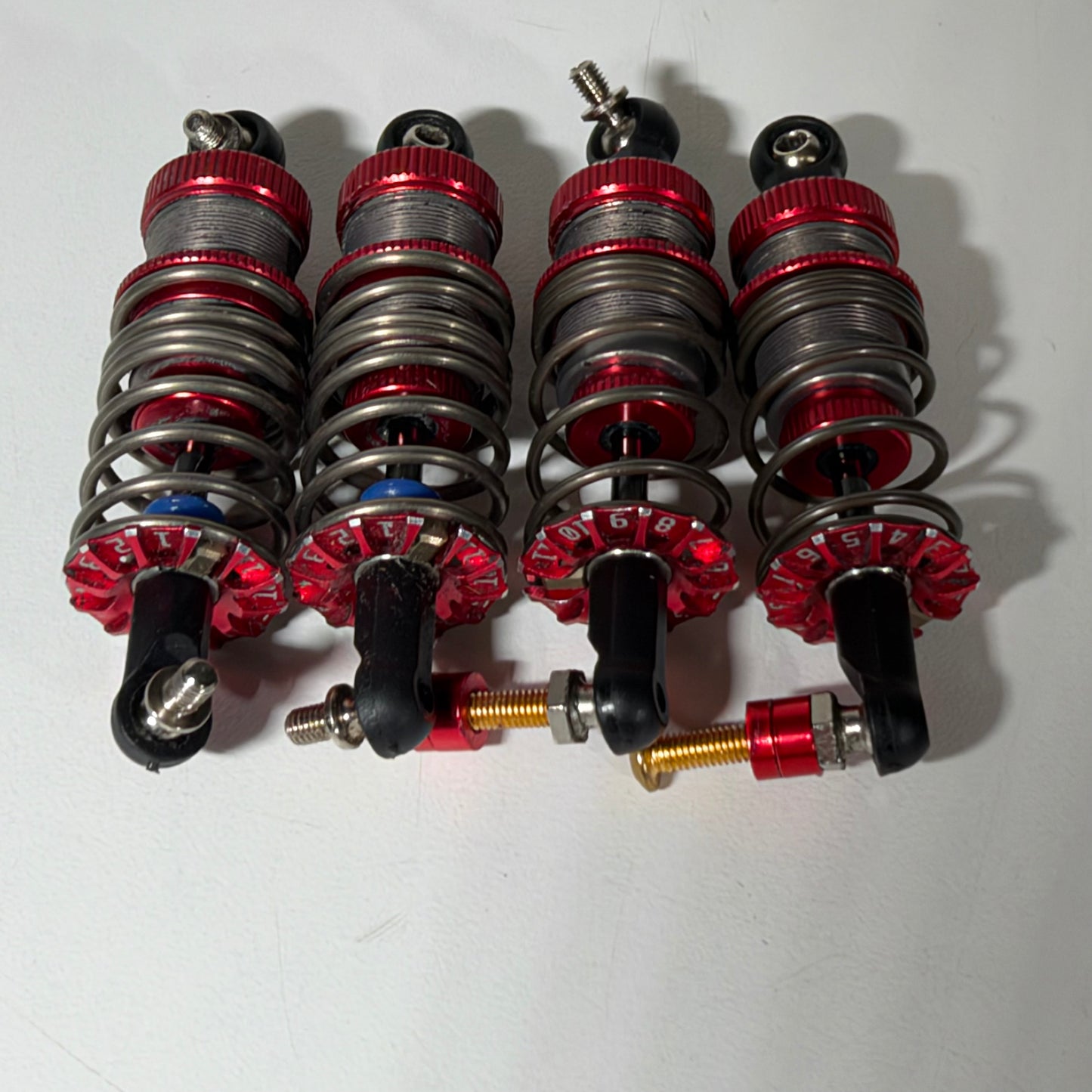 Axon Revo Shock II & Bao La Adjustable Dampening Shock Springs Red
