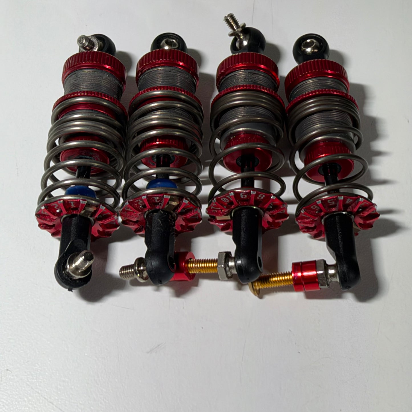Axon Revo Shock II & Bao La Adjustable Dampening Shock Springs Red