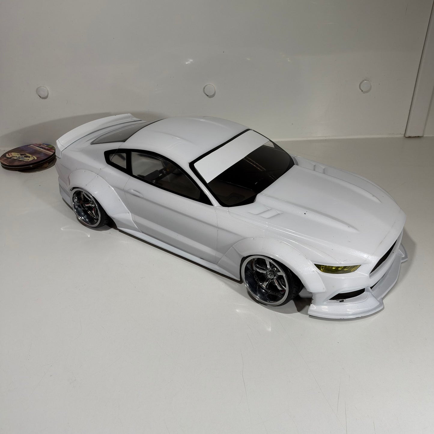 MST Ford Mustang White Pearl Bodyshell 200mm+ 257 Wheelbase
