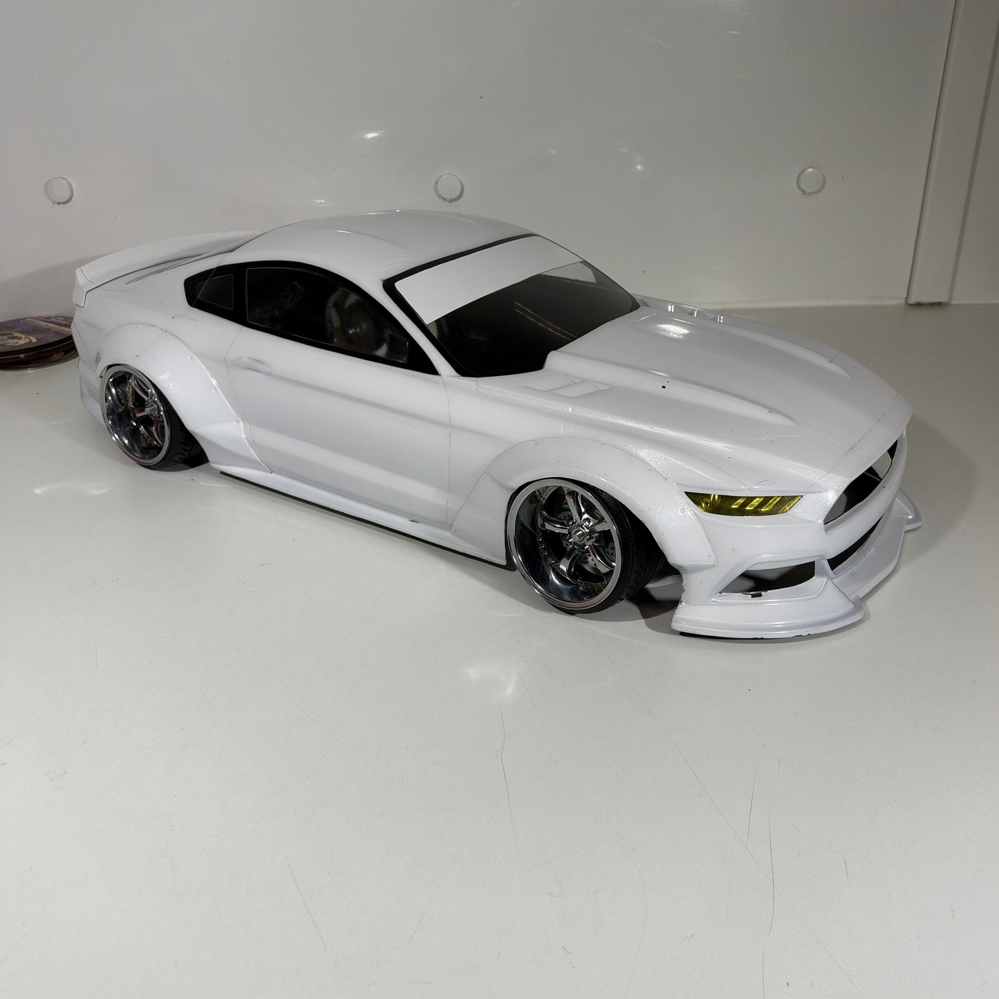 MST Ford Mustang White Pearl Bodyshell 200mm+ 257 Wheelbase