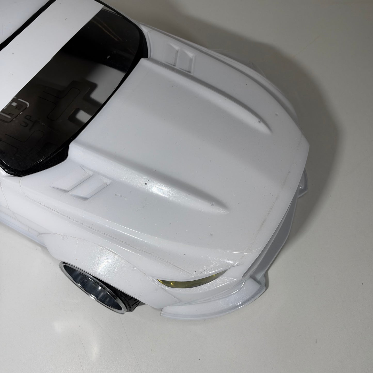 MST Ford Mustang White Pearl Bodyshell 200mm+ 257 Wheelbase