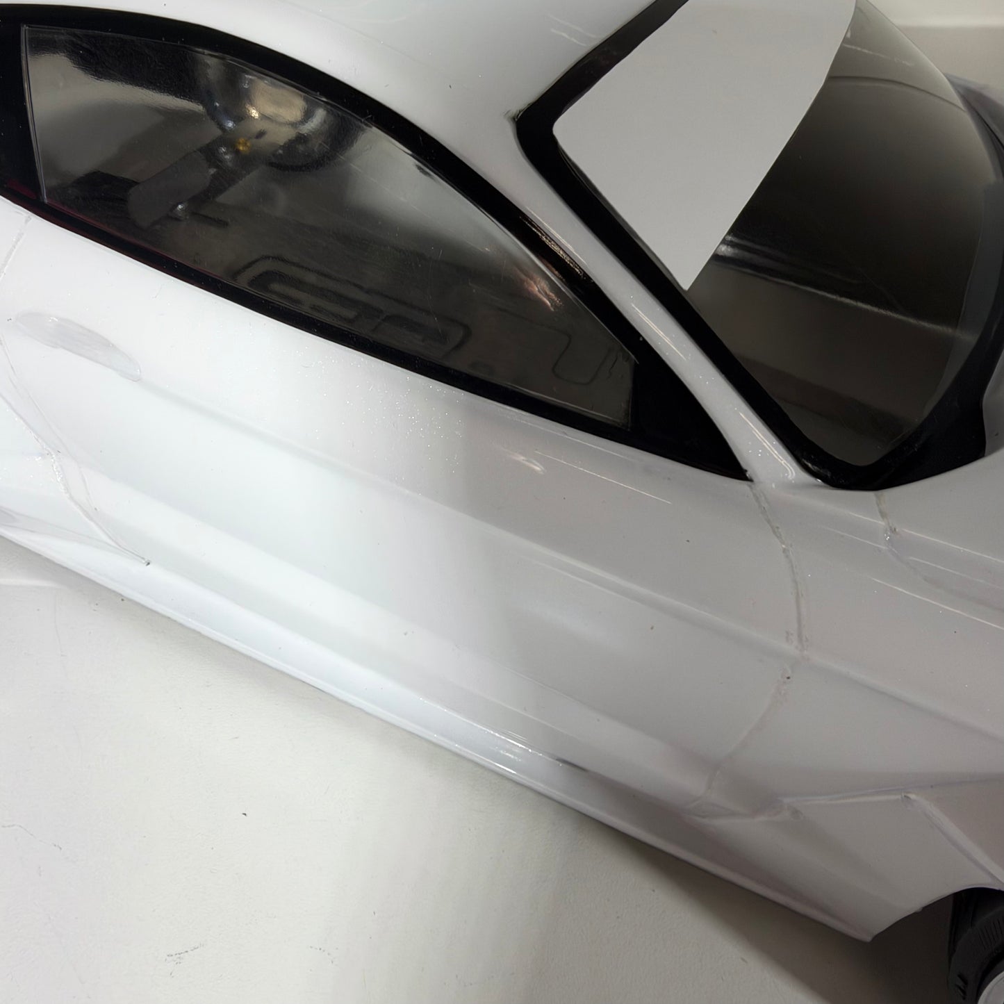 MST Ford Mustang White Pearl Bodyshell 200mm+ 257 Wheelbase