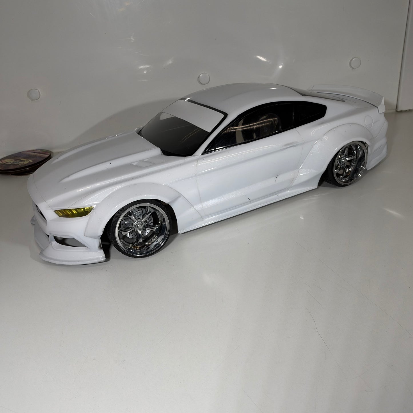 MST Ford Mustang White Pearl Bodyshell 200mm+ 257 Wheelbase