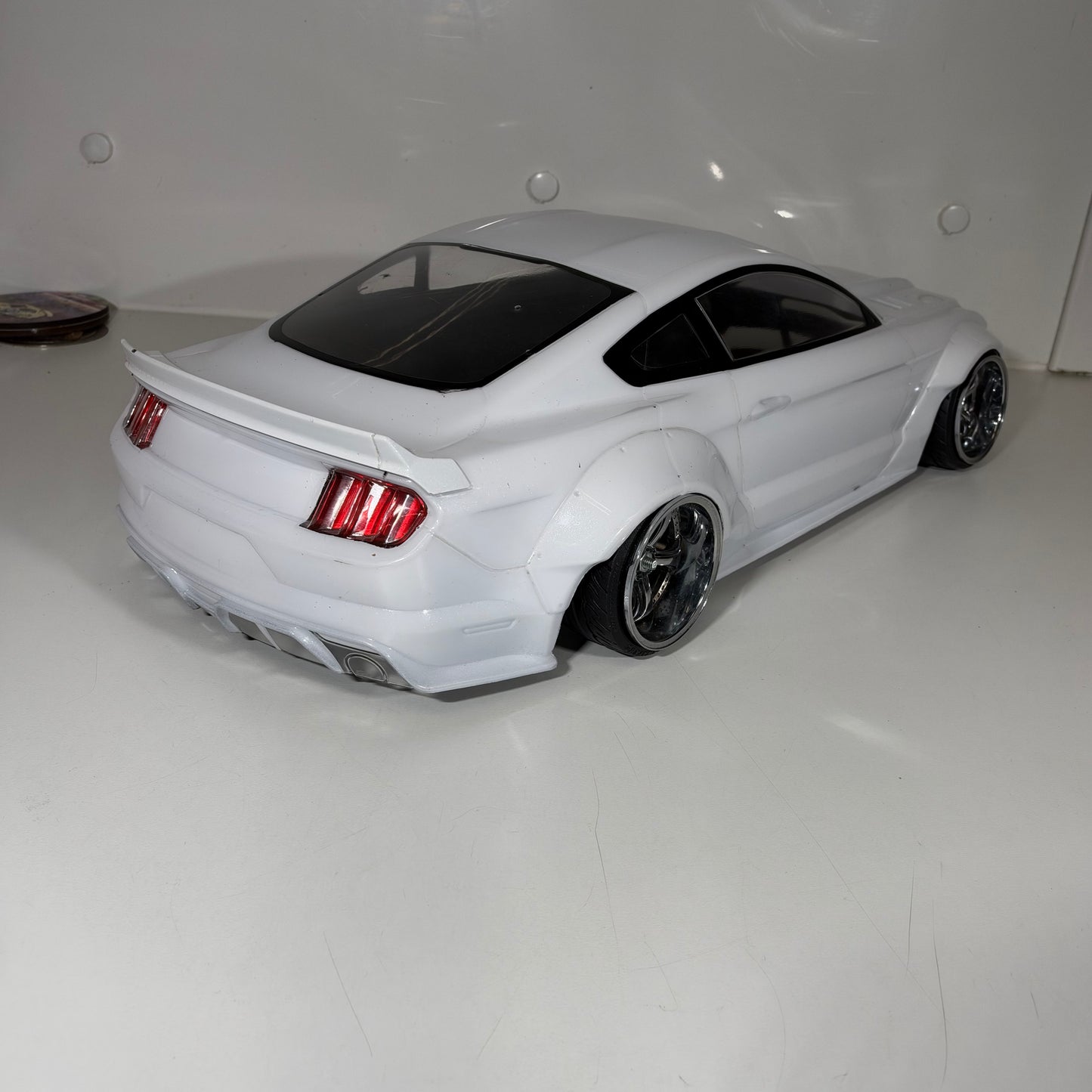 MST Ford Mustang White Pearl Bodyshell 200mm+ 257 Wheelbase
