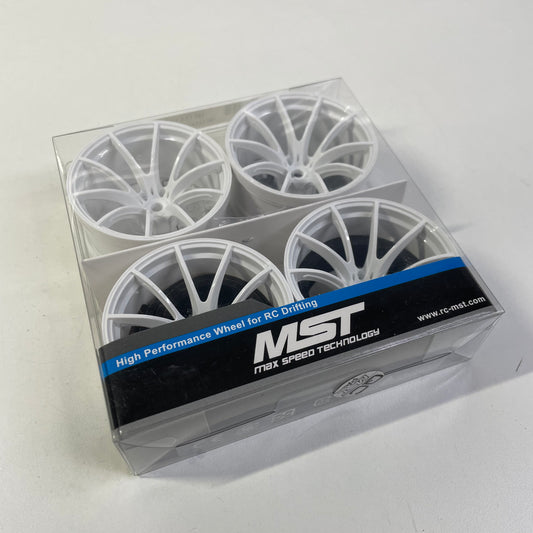 MST White Wheels 11mm Offset X4