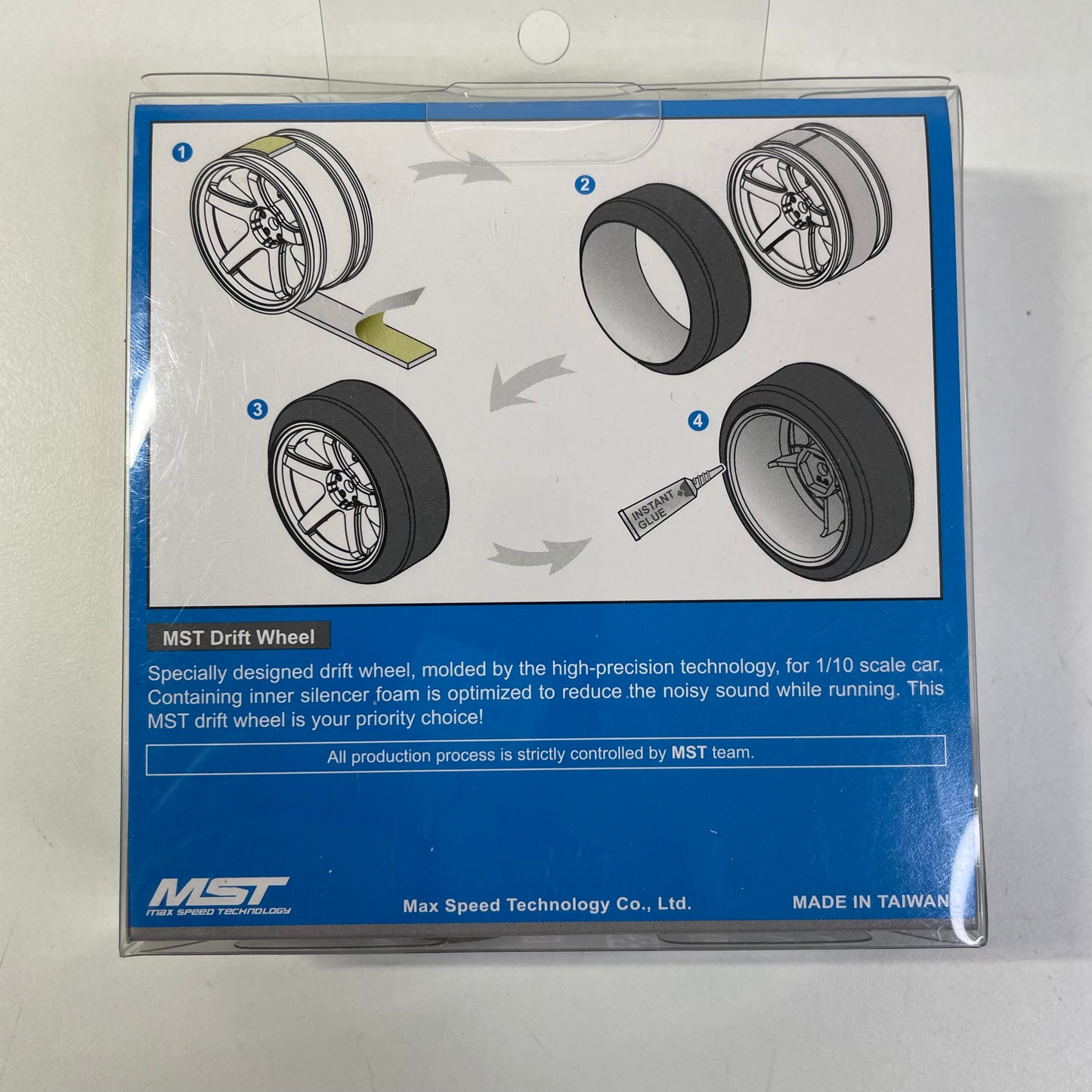 MST White Wheels 11mm Offset X4