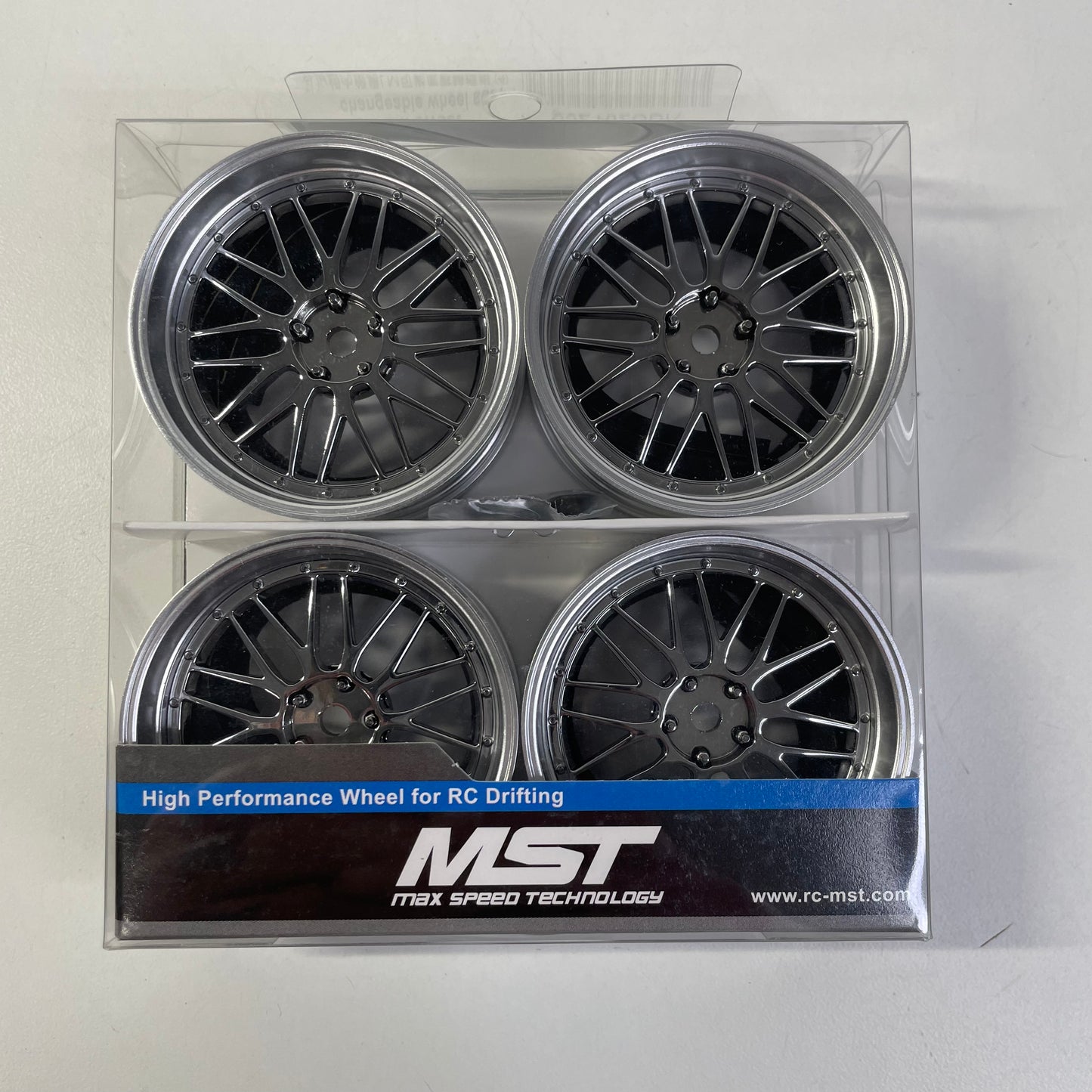 MST Adjustable Offset Wheels Silver X4