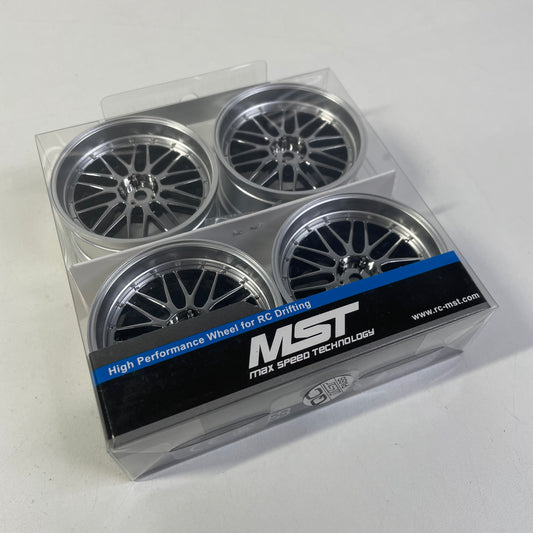 MST Adjustable Offset Wheels Silver X4