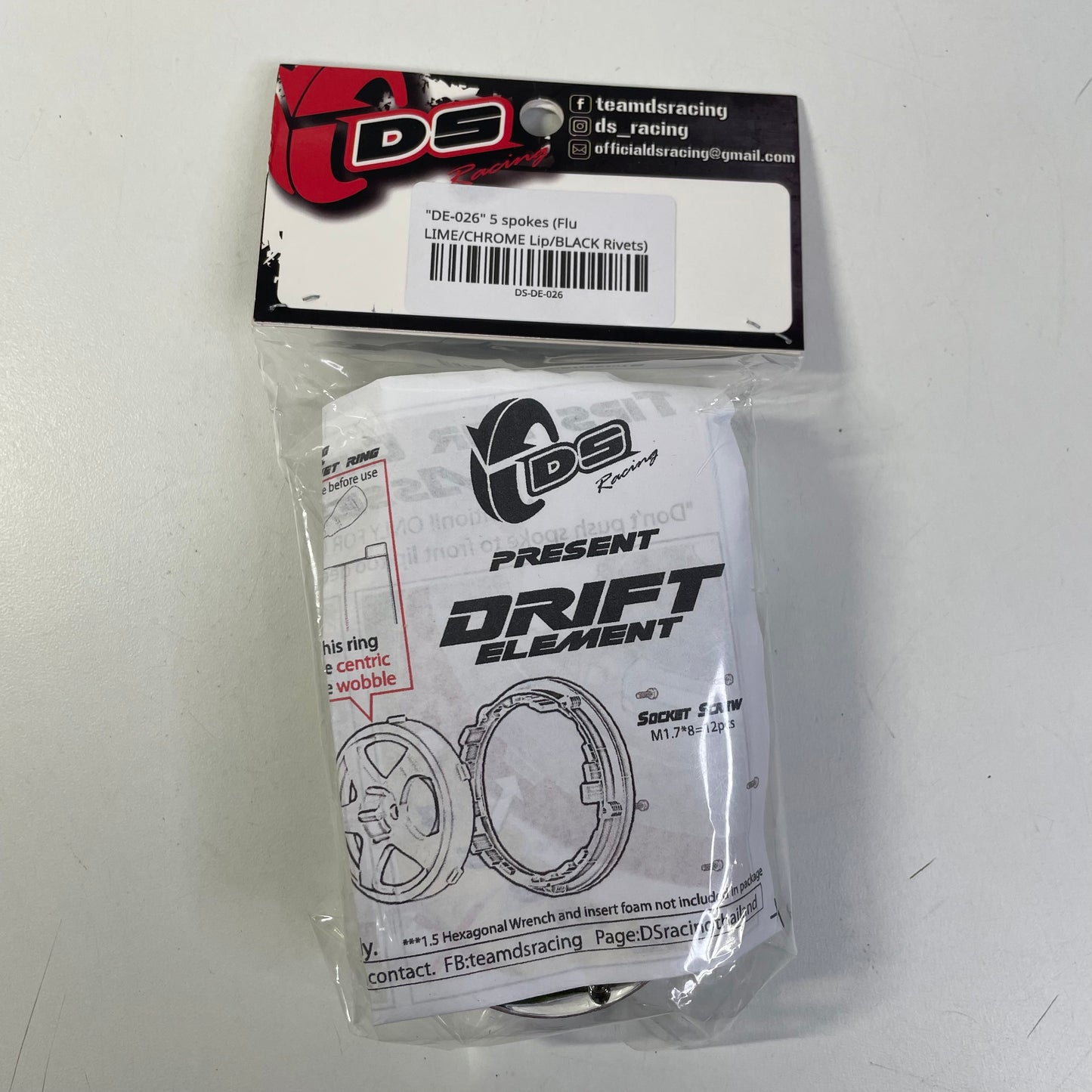 DS Racing Drift Element Adjustable Wheels 1 x Pair