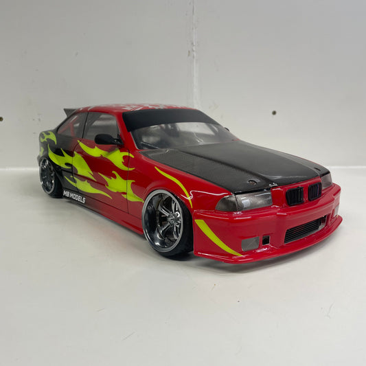 BMW E36 Drift Bodyshell Carbon  Red