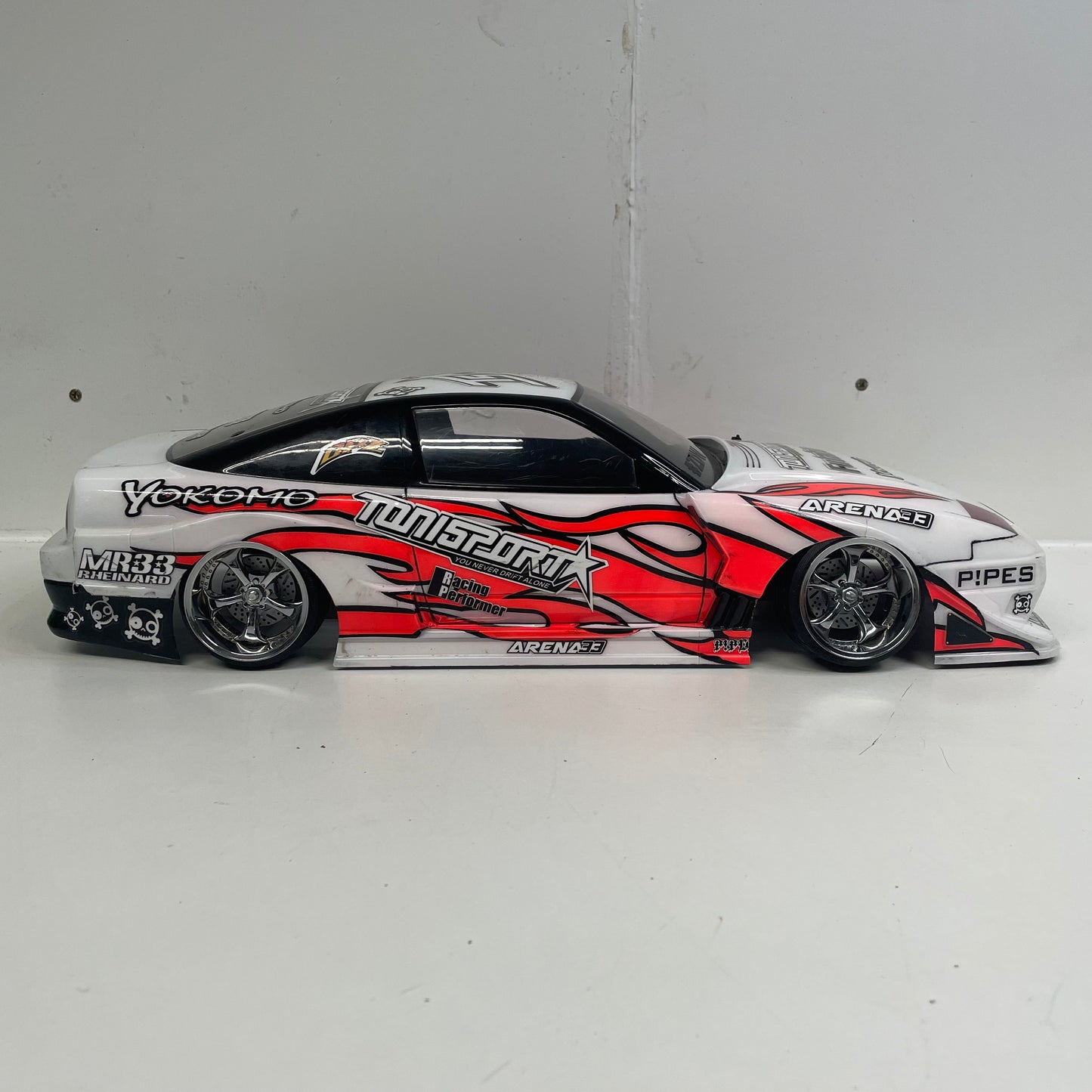 Nissan S13 RC Drift Bodyshell White Tonisport